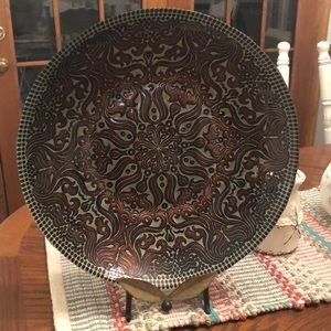 Decorative plate with stand